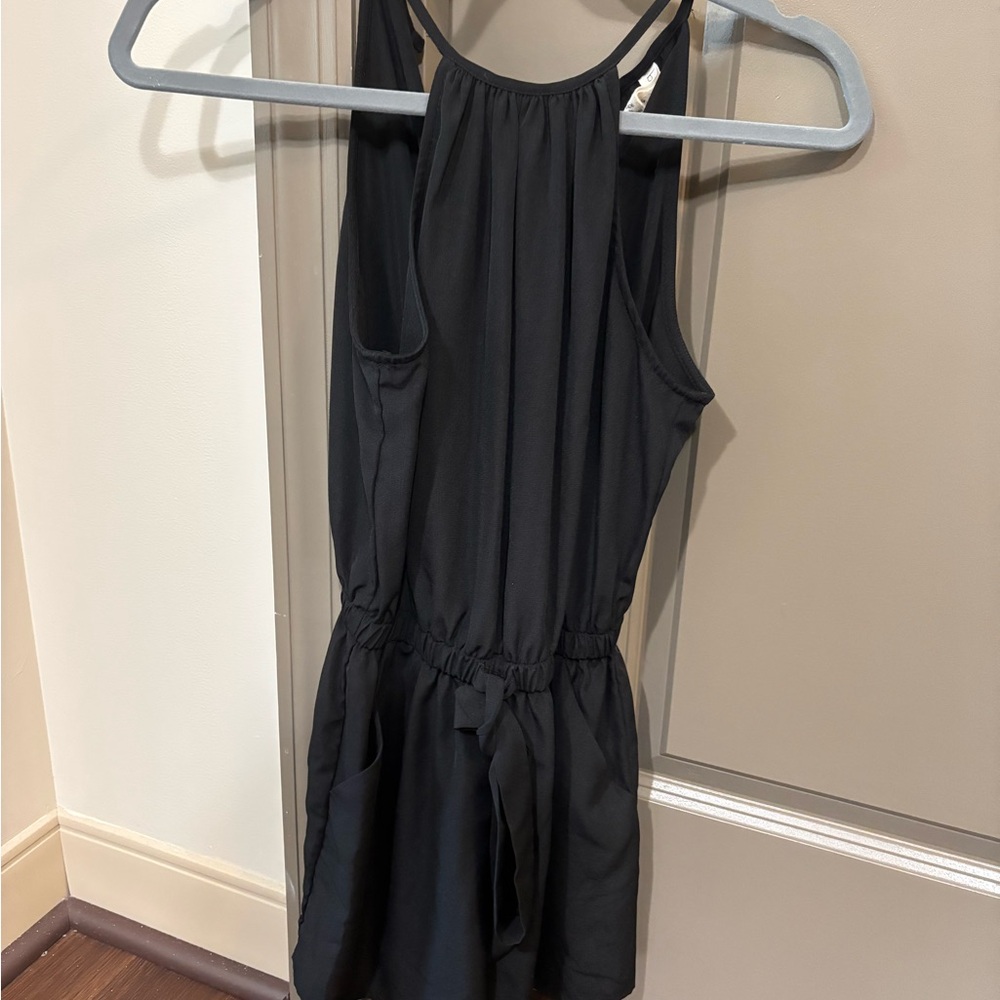 Black Halter Top Romper